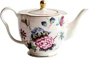 BAWHO Exquisite Teapot English Style Afternoon Tea Coffee Black Tea Kettle Ceramic European Style Retro Tea Set