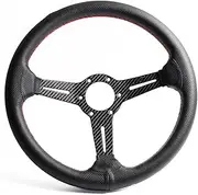 Carbon Fiber Shallow Concave Steering Wheel Modification 14 Inch 350MM Quick Release Steering Wheel Accessories Universal ﻿