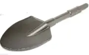 Clay Spade Dirt Scoop Shovel Bit 1-1/8" Hex Shank for HD Demolition Jack Hammer