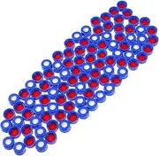 Hohopeti 100pcs Practical Plastic Bottle Covers with Pads for Sample Jars Leak Lids for Home Kitchen Storage Compatible with Canning Jars and Containers Useful Bottle Cover