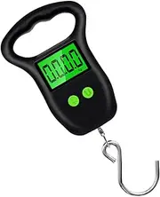 BCOATH Portable Scale Hanging Electric Scale Digital Weight Scale Luggage Weight Scale with Hook Precision Hanging LCD Display Scale Travel Steel High Precision