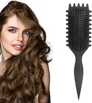 Curl Define Styling Brush for Curly Hair - Detangling Comb for Men and Women - 2024 New Black Hair Brush
