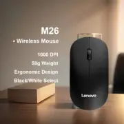 Wireless Mouse 1000 DPI 58G Weight Ergonomic Design Black White