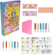 Kid Paint-by-Scratch - Kids Dot Painting Art Kit - Kids' Paper Craft Kits Scratch-Off Craft Painting Set for Home, School, and Traveling