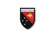 PATCH PATCHES EMBLEM IRON ON GLUE PRINT FLAG world crest papua new guinea