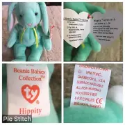 Original Collector 1996 Hippity The Bunny 4119 Ty Beanie Baby Babies Rare Errors