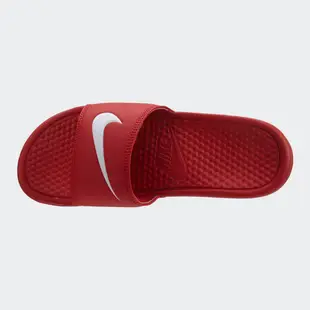 [帶盒作為禮物] Nike Benassi Swoosh 水平帶拖鞋紅色 / 柔軟運動拖鞋 / 男鞋 / 男士人字拖