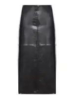 [Sportmax] Sportmax-Gonna In Nappa Dal Finish Semi Lucido-Donna 40