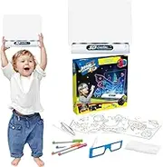 Painting for Two Kids Drawing Pad - Led Note with Colors - Acrylic Dry Erase with Light | Learning Girls Birthday | Battery Powered Doodle Activity Light