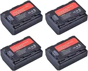 HOMERW 2280mAh NP-FZ100 Battery + Dual USB Charger Compatible with Sony Cameras - A9, A7R III, A7 III, A6600, BC-QZ1(4 Battery)