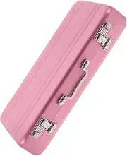 TEHAUX Mini Briefcase Business Card Case Aluminum Card Holder Card Index Box Flash Card Organizer Metal Card Box