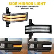 SMOKE Switchback Mirror Side LED Light FOR Chevy 14-18 Silverado GMC Sierra