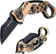 RAXCO Folding knife,Pocket Knife,camping Knife,Brown
