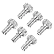 6Pcs Lamp Turn Knob On/Off Extension 19mm Length for Lamp Socket, Silver