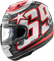 Arai RX-7V Evo Nicky Reset Helmet, black-white-red, Size M for Men Black White Red