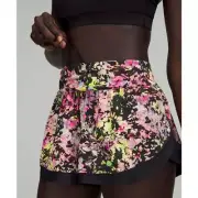 Lululemon Calm Tides Lined Running Short 2.5"Stencil Blossom Multi Sz 4