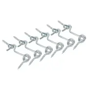 1.5" Barn Door Latch, 6Pcs Carbon Steel Sliding Door Cabin Hook Eye Latch Lock