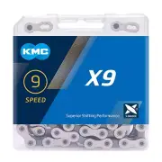 KMC X9 Chain - 9-Speed, 116 Links, Silver/Gray