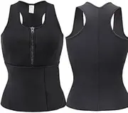 AICONEZ Sweat Vest Waist Trainer for Women Weight Loss Neoprene Sauna Slimming Vest with Adjustable Waist Trimmer Belt and with Secret Pocket.