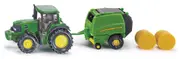 John Deere Tractor With Round Baler