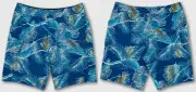 Volcom men's MANIC 2 Board Shorts 20" Blue Combo print size 34 #37
