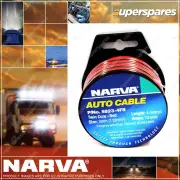 Narva 10A 3mm Twin Core Figure 8 Cable 3mmx 4M Length Red With Black Tracer