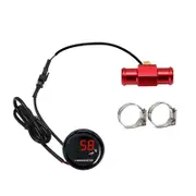 Motorcycle Water Temperature Hour Counter Meter Water Temp Adapter Engine Hours Red Light 18mm