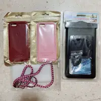在飛比找蝦皮購物優惠-iPhone 6/6s蘋果🍎手機殼 皮革粉色/紅色 防水手機