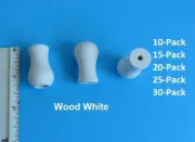 Cord Wood Tassel / Drops Pull End for Blinds or Shades White Color 10-30Pack