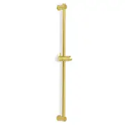Brushed Gold Round 850mm Brass Sliding Rail Shower Holder Bar For Handheld Head