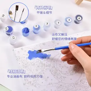 數字油畫DIY手工小畫油彩風景兒童填色療癒畫裝飾禮物 (3.5折)