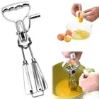 Hand Crank Egg Beater StainlessSteel Rotary Hand Whisk Manual Egg Mixer Kitchen
