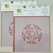 Devine Color Reusable Stencils Medallion Print 2-Pack