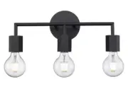 Trans Globe Lighting 22233 3-Light Vanity-Light - Black