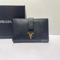 在飛比找PopChill優惠-[二手] A10513prada Saffiano黑金防刮牛