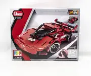 Qihui 8025 Tech Bricks 2-in-1 RC Racing Car 341 Pieces Building Blocks