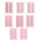 7 Pairs Faux Mink Lashes Reusable False Eyelashes Fluffy Extension Fake Lashes