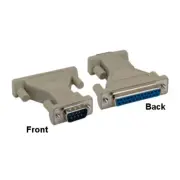 KNTK DB9 9Pin Male to DB25 25Pin Female Adapter AT Modem RS-232 Printer Scanner