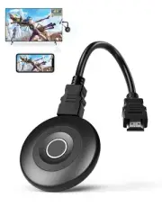 Wireless Display Adapter True 4K, 2.4G/5G WiFi HDMI Dongle, No Delay Screen M...