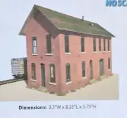 OOP Monster Modelworks H.O. Scale County Depot Kit
