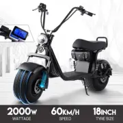 Outdoor Electric Scooter 2000W 60KM/H 50KM 18.5" Tires Off-Road Adult E-Scooter
