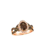 Le Vian Chocolate Quartz 14K Rose Gold 1.84 ct. tw. Diamond & Smoky Quartz Cocktail Ring