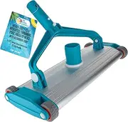 U.S. Pool Supply Heavy-Duty 13.5" Weighted Swimming Pool Vacuum Head with Aluminum Body - 1-1/2" Swivel Hose Connection, EZ Clip Handle - In-Ground Gunite Concrete Pools, Clean Floor, Walls, Slopes