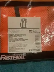 NEW Fastenal Body Guard HV020 Safety Gear Non-Certified Reflective Vest LOT of 4