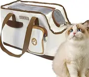 Puppy Carrier Bag for Small Dogs - Pet Dog Carrier, Comfortable Cat Carrier | Hand or Shoulder Bag. , Well Ventilated Bread Design Bag for Small and Medium Cats