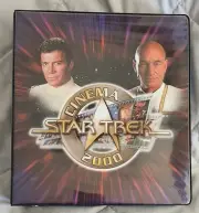 STAR TREK CINEMA COLLECTION 2000 MINI MASTER SET W/ BINDER Skybox