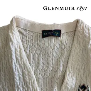 【Glenmuir】淺黃開襟背心(針織衫 毛衣 長袖毛衣 線衫)