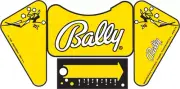 Bally Wizard Wizard! Pinball Machine Apron Decal Set Style #2