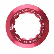 OMNI Racer Worlds Lightest Cassette Lockring Fits Sram, Shimano: 12/13T RED