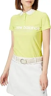 [New Balance] 012-2160502 Women's Short Sleeve Polo Shirt, Absorbent, Quick Drying, UV Protection, Stretchable, Golf